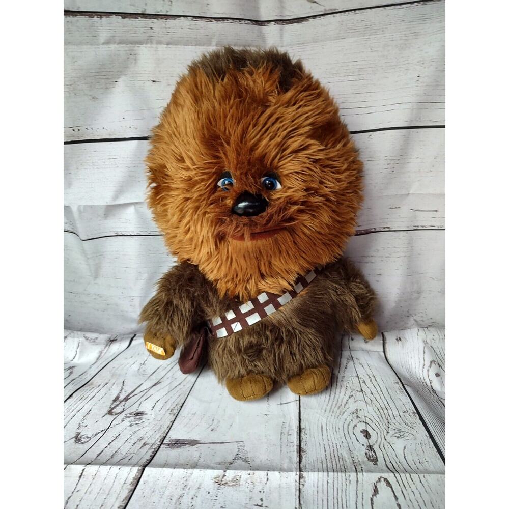 STAR WARS 15" Talking CHEWBACCA Plush Toy - Wookie Chewie - Lucasfilm - Working